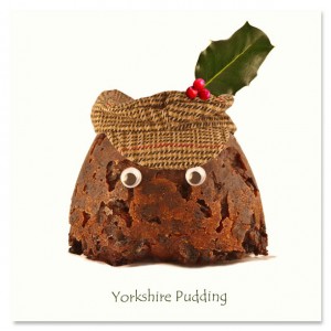 Yorkshire Pudding Christmas Card by Charlotte Gale