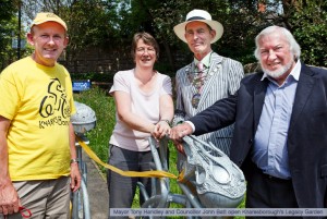 Opening of Le Tour Legacy Garden, Knaresborough