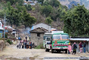 Bus station in Nepal