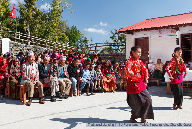 Traditional dancing in Nepal