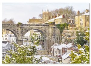 Knaresborough Viaduct in the Snow Luxury Christmas Card
