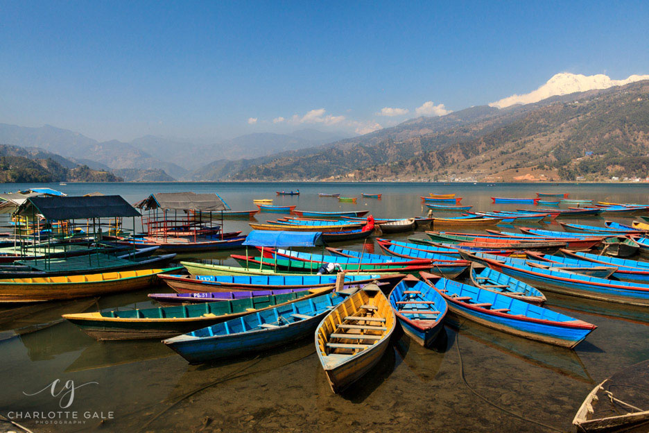 Boats Lake Fewa, Pokhara, Nepal