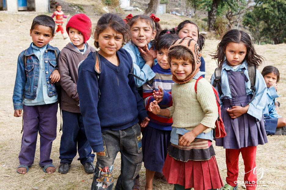 Children in Nepal by Charlotte Gale