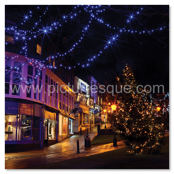 Montpellier Lights Harrogate Christmas Card by Charlotte Gale Photography