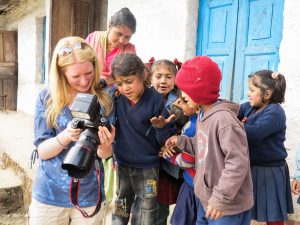 Photographer Charlotte Gale on assignment in Nepal