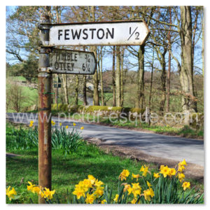 Road to Fewston Sign