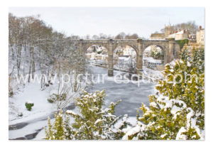 Frozen Nidd Knaresborough Christmas Card