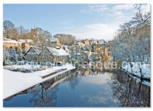 Knaresborough Viaduct from High Bridge Christmas Card