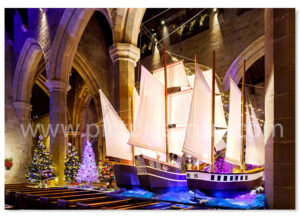 I Saw Three Ships St Johns Christmas Tree Festival Knaresborough Christmas Card