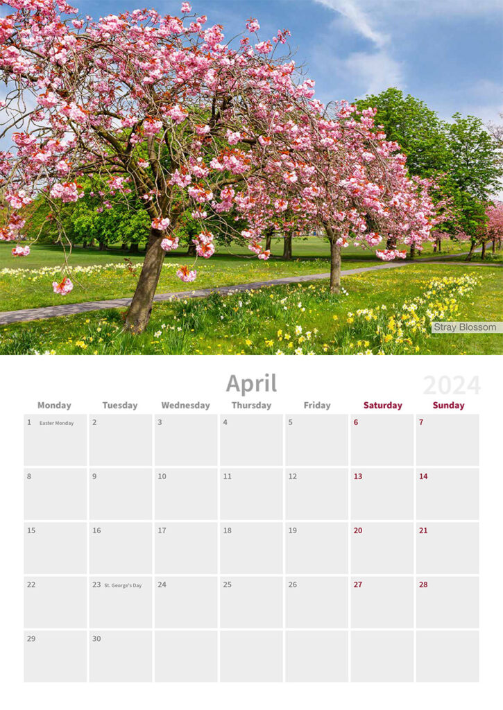 Yorkshire 2024 Wall Calendar by Charlotte Gale Photography