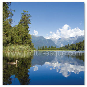 Lake Mattheson New Zealand blank card by Charlotte Gale