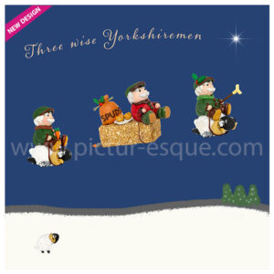 Three Wise Yorkshiremen Yorkshire Christmas card by Charlotte Gale
