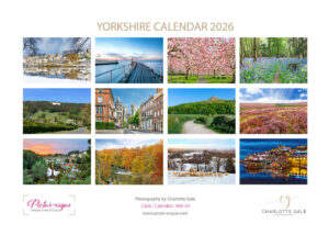 A double A4 wall calendar featuring photographs of Yorkshire by local photographer Charlotte Gale. Yorkshire corporate calendars with logo personalisation available