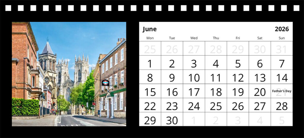 Yorkshire desk calendar 2026 by Charlotte Gale Photography